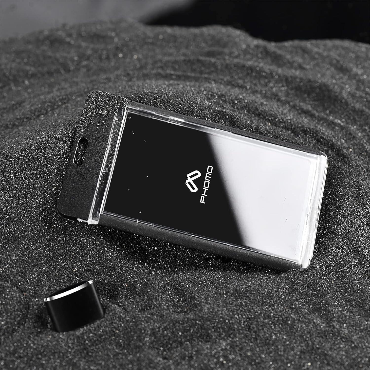 Lightweight ID Badge Holder Wallet with Comfortable Lanyard - Black, 5-Pack