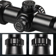Load image into Gallery viewer, Professional 300-450 FPS Crossbow Scope with High Brightness Etched Reticle