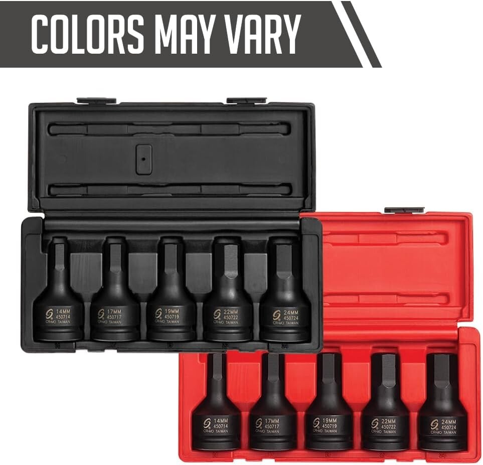 Double Deep Impact Socket Set - 29 Pieces, Cr-Mo Steel, Superior Durability