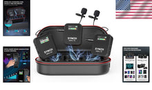 Load image into Gallery viewer, Omnidirectional Lavalier Mic System for DSLR/iPhone - Mute Function &amp; Control