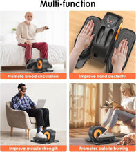 Load image into Gallery viewer, Compact Seated Pedal Exerciser - Whisper-Quiet Under Desk Elliptical for Seniors