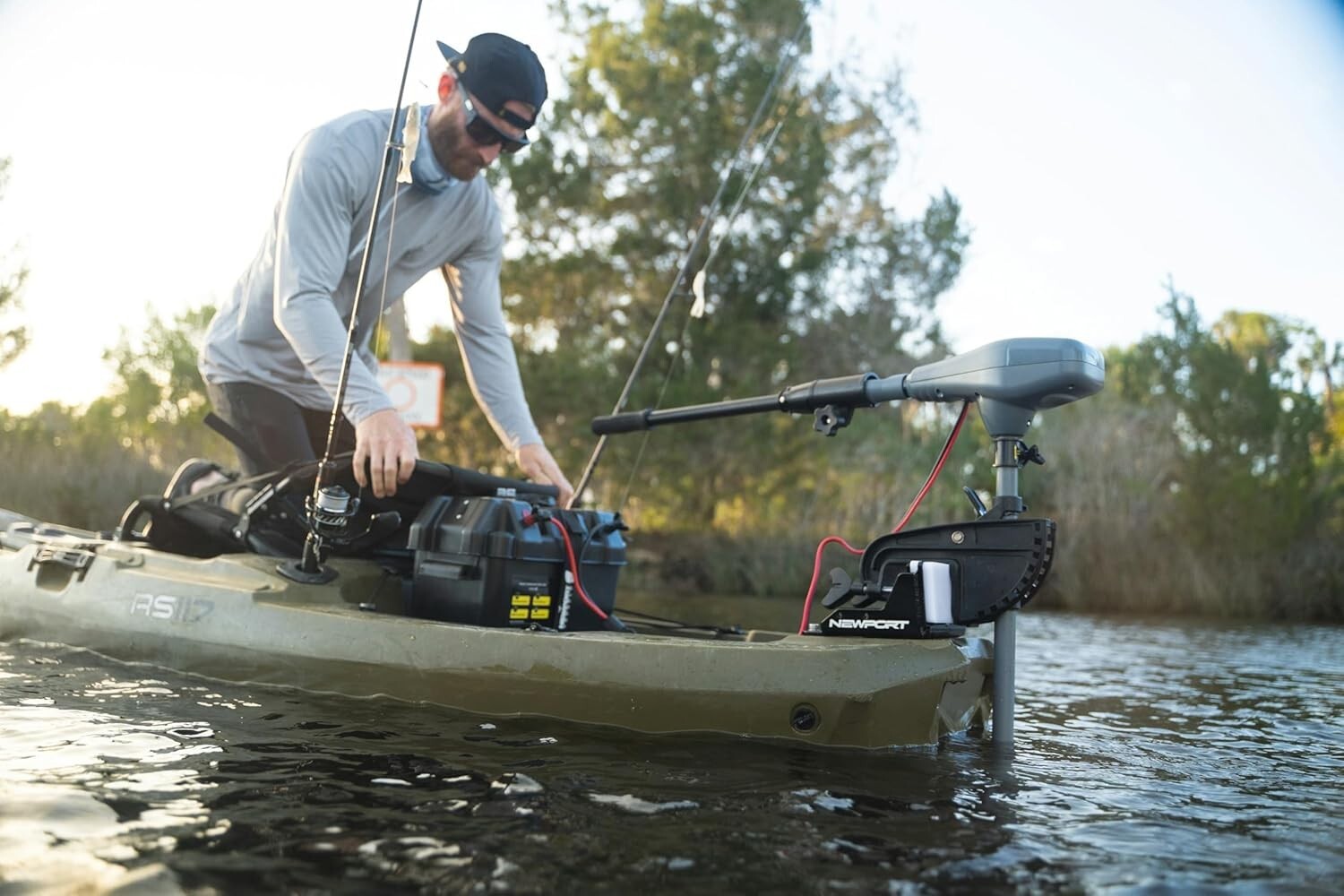 3HP Electric Trolling Motor for Kayaks - Durable, Portable & Corrosion Resistant