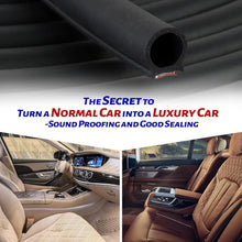 Load image into Gallery viewer, Self-Adhesive 40ft EPDM Rubber Seal Strip for Cars: Waterproof &amp; Shock Absorbing