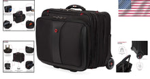 Load image into Gallery viewer, Wenger Patriot II 15.6-Inch Black Luggage with Padded Laptop Compartment