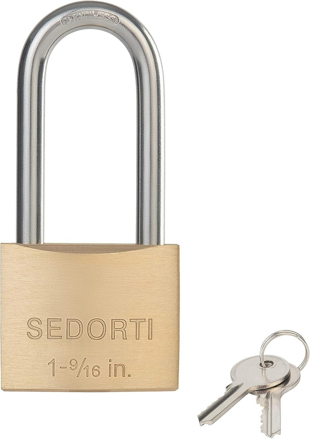 Weatherproof Stainless Steel Padlock Set - 24 Heavy-Duty Locks with Brass Keys