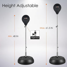 Load image into Gallery viewer, Height-Adjustable Reflex Boxing Bag Kit - Ideal for All Ages and Skill Levels
