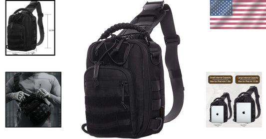 Versatile Tactical Sling Bag with Molle System - Ideal for Outdoor Adventures