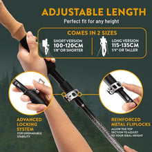 Load image into Gallery viewer, Adjustable &amp; Durable Folding Trekking Poles with Cork Grips - For All Adventures
