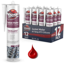 Load image into Gallery viewer, Versatile 12-Pack High-Temperature RTV Silicone Gasket Maker for Automotive Use