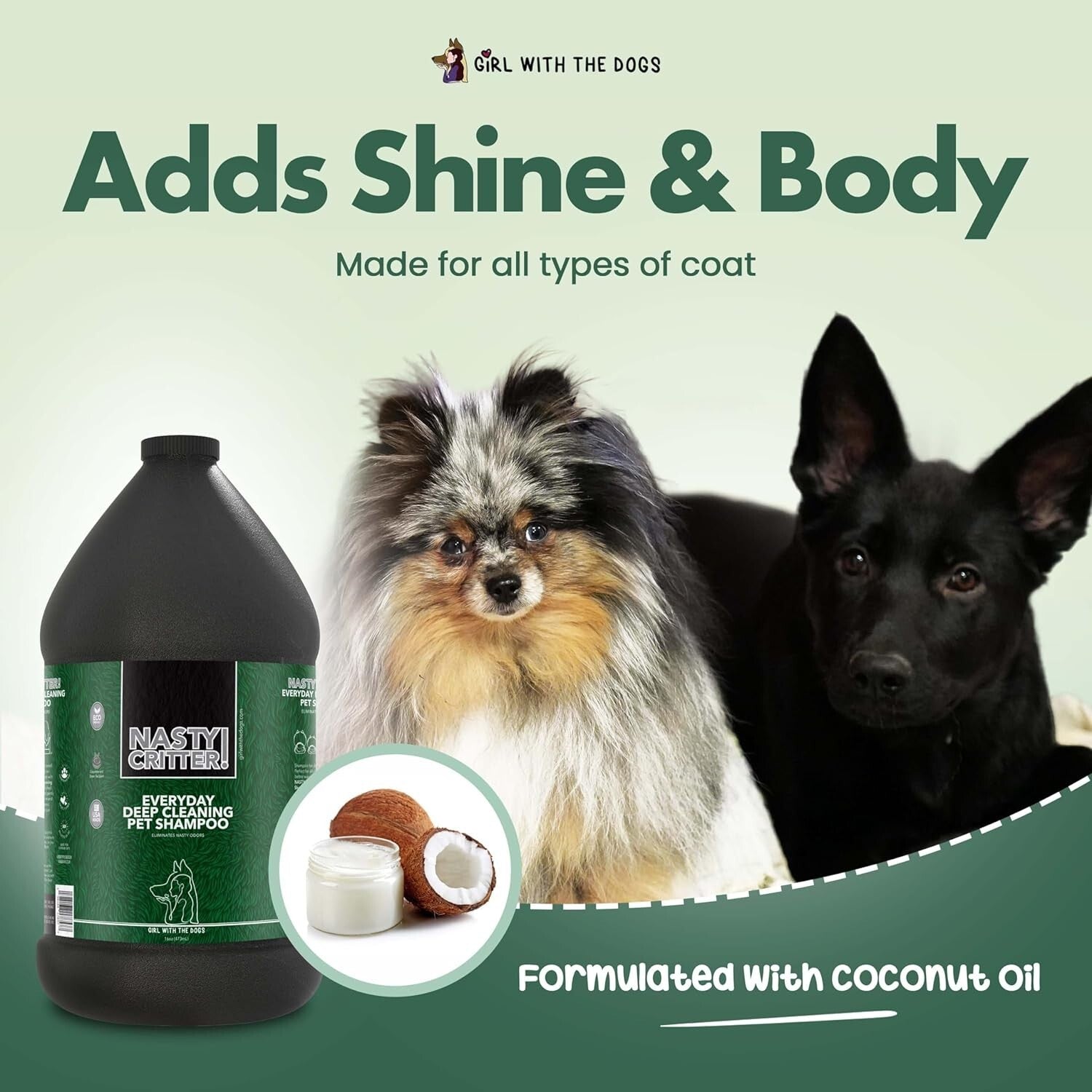 Nasty Critter! Biodegradable Deep Cleaning Shampoo - Perfect for Sensitive Skin