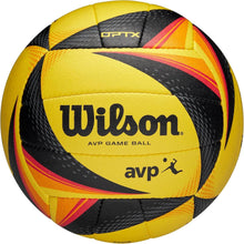 Load image into Gallery viewer, Signature AVP OPTX Volleyball - Official Size, Yellow/Black for Beach Play