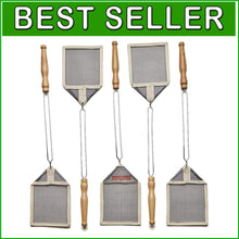 Load image into Gallery viewer, Classic Wire Frame Fly Swatter Set - Nostalgic Wooden Handled Pest Control