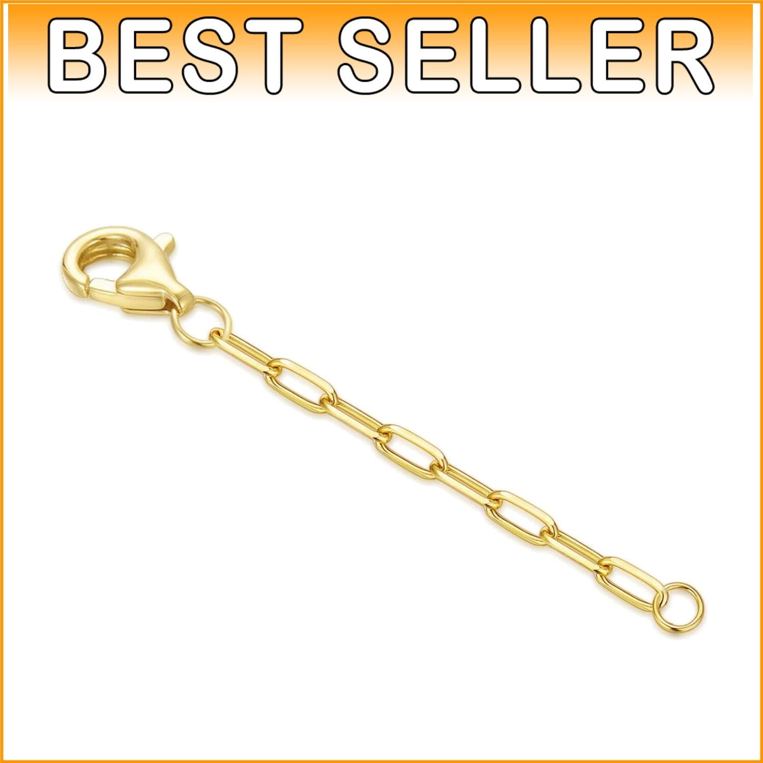 Delicate 14k Gold Extender Chain with Lobster Clasp - Perfect Jewelry Accessory