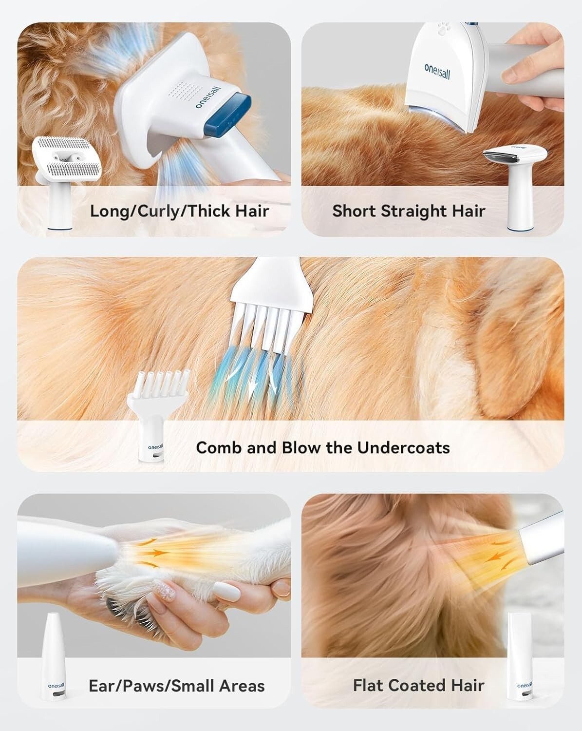 Professional Pet Grooming Kit: 8-in-1 Vacuum, Dryer & Clippers for All Dog Sizes