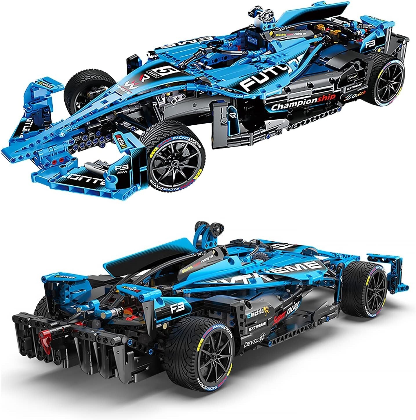 Detailed Formula 1 Racing Car Blocks Set - Perfect for Teen and Adult Collectors