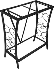 Load image into Gallery viewer, Compact 20 Gallon Aquarium Stand, Black Powder-Coated - Leg Base Design