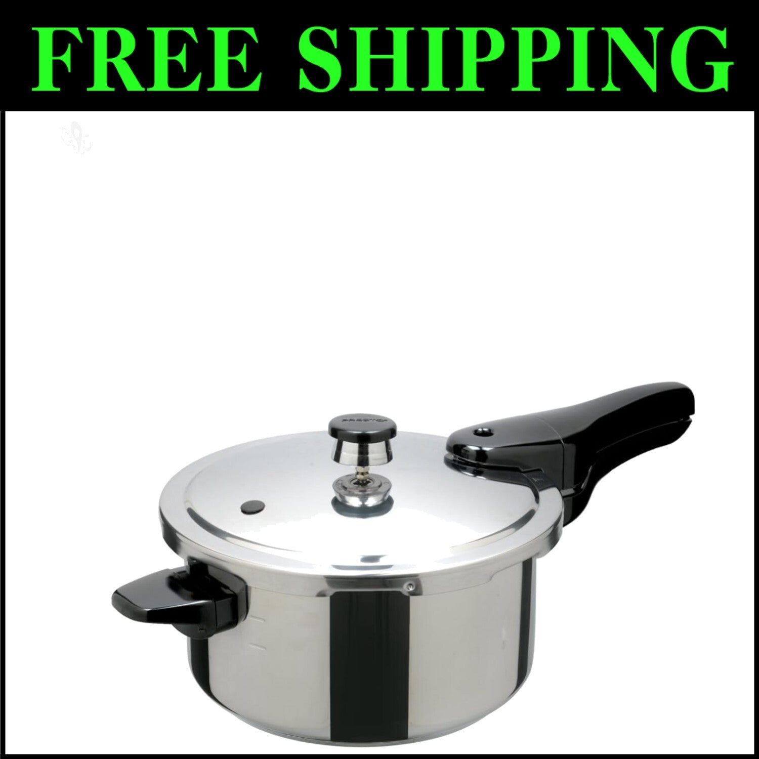 Speedy 4-Quart Stainless Steel Pressure Cooker with Automatic Pressure Control