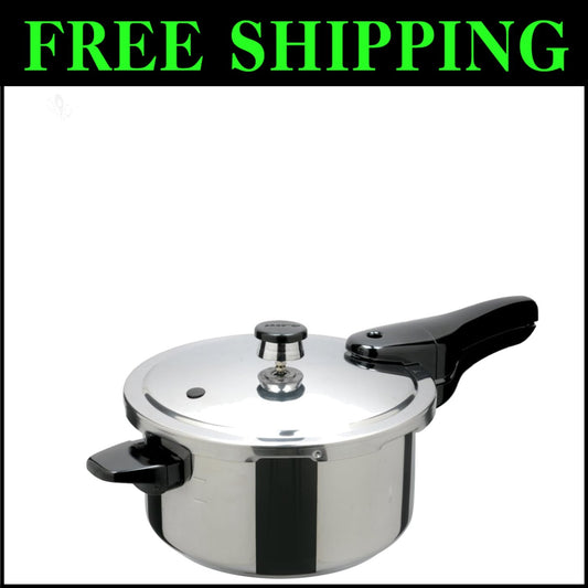 Speedy 4-Quart Stainless Steel Pressure Cooker with Automatic Pressure Control