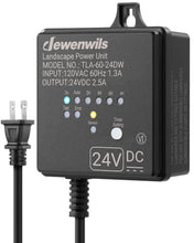 Load image into Gallery viewer, Weatherproof 60W Landscape Lighting Transformer with Automatic Timer for Safety