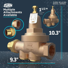 Load image into Gallery viewer, Wilkins 1-1/2" Bronze Water Pressure Reducing Valve - Durable &amp; Low-Maintenance