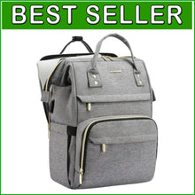 Load image into Gallery viewer, Elegant Water-Resistant Travel Backpack for Women - Laptop Compartment &amp; Charger