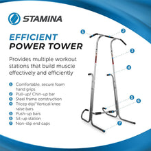 Load image into Gallery viewer, Compact Power Tower - Dip Bar and Pull-Up Station with Connect Fitness App