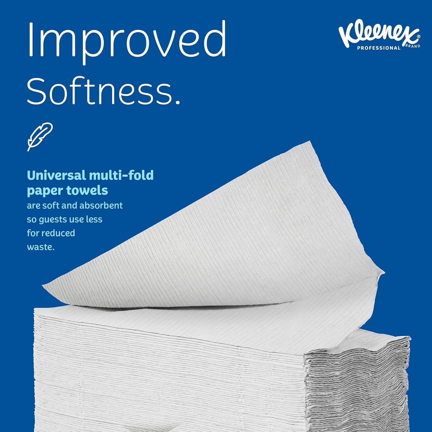 Eco-Friendly Kleenex Multifold Paper Towels - 1-Ply, 150 Sheets/Pack, 16 Packs