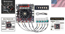 Load image into Gallery viewer, Dual Chip 2.1 Channel Amplifier Board with Multiple Inputs - 1200W Power