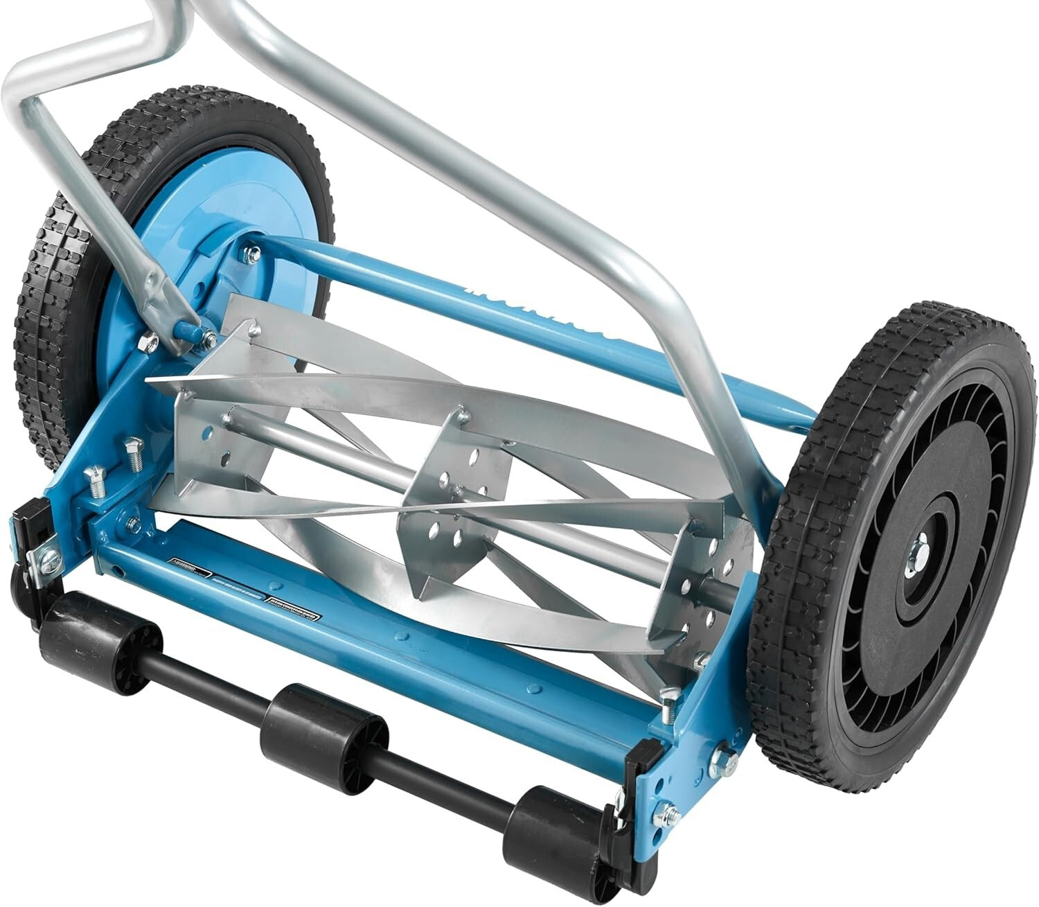 14-Inch 5-Blade Manual Push Reel Lawn Mower with Sharpener - Eco-Friendly Care