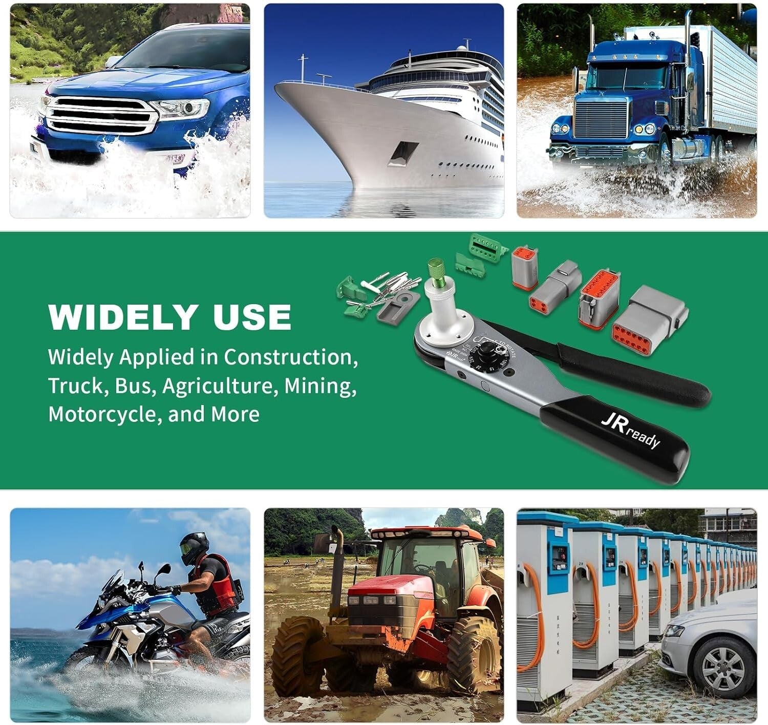 Versatile Deutsch Connector Kit - Waterproof 2-12 Pin Crimping Tools Included