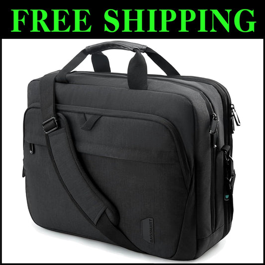 Professional 17.3 Inch Laptop Bag with Multiple Compartments - Comfort & Style