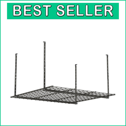 Durable 45-in x 45-in Overhead Storage Rack - Perfect for Garage Organization