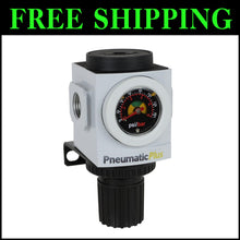 Load image into Gallery viewer, Precision 1/4" NPT Compressed Air Regulator with High Flow and Mounting Bracket