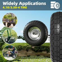 Load image into Gallery viewer, Durable 10 Inch Flat Free Tires for Hand Trucks - 4 Pack with Double Bearings