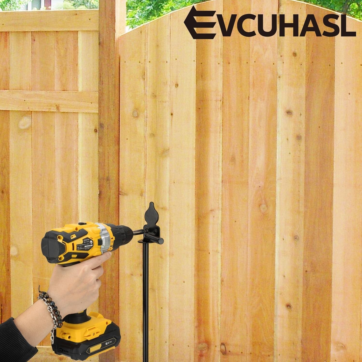 Durable 36" Cane Bolt with Powder Coating - Perfect for Gates & Fences, 2-Pack