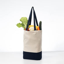 Load image into Gallery viewer, Stylish 12 Pack Canvas Tote Bags 17x14x4 Inches - Heavy Duty for Daily Use