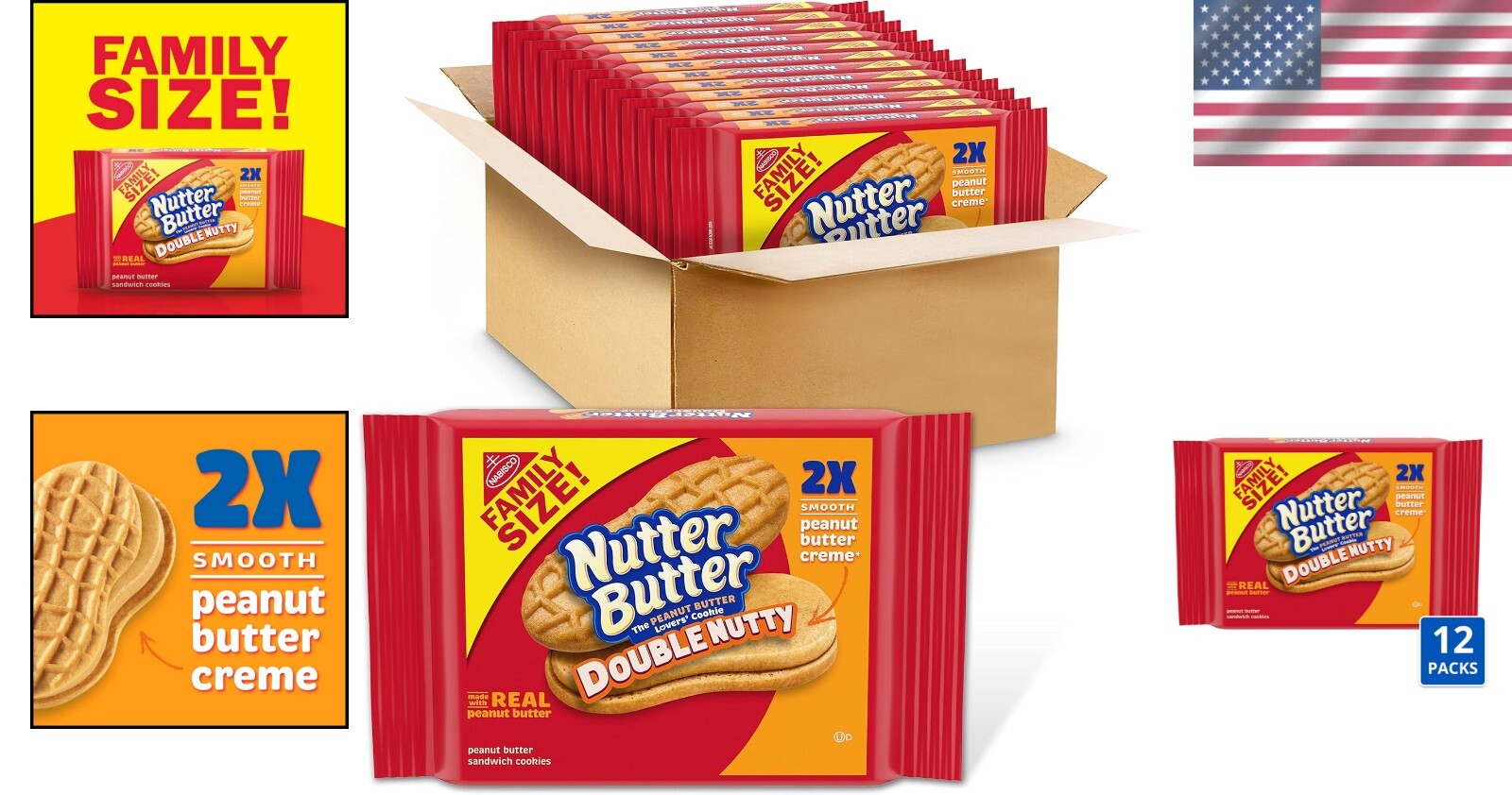 Tasty Double Nutty Peanut Butter Cookies - Ideal for Snacks, Sharing & Desserts