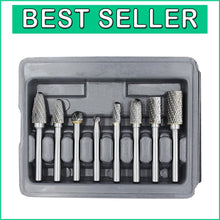 Load image into Gallery viewer, Compact 8-Piece Rotary Burr Set for Precision Engraving and Polishing Tasks