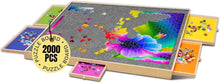 Load image into Gallery viewer, 41" x 32" Jigsaw Puzzle Table with Removable Felt Mat - Ideal for Puzzle Lovers