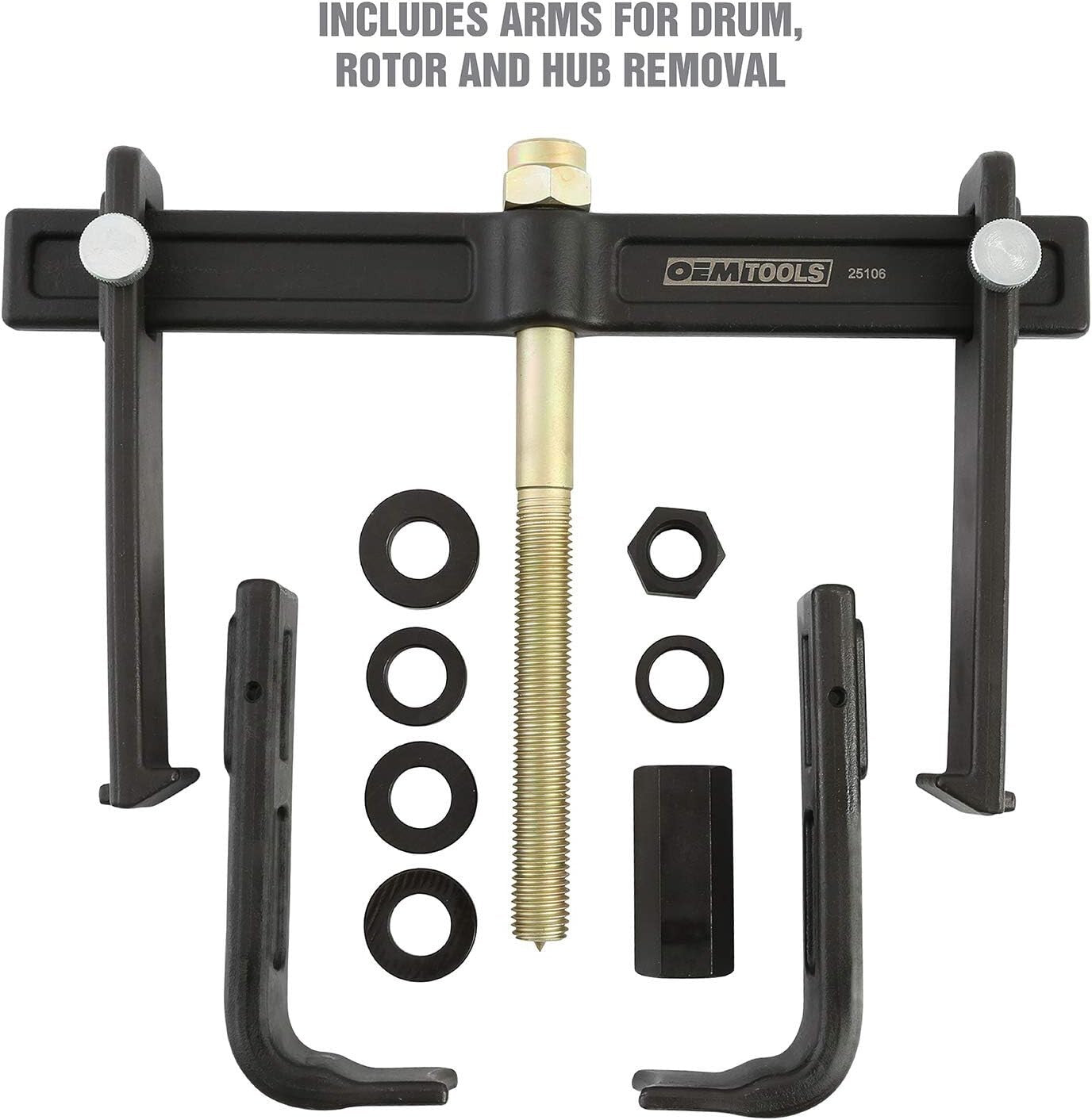 7-Ton Heavy Duty Brake Drum Puller & Rotor Removal Tool for Impact Wrenches