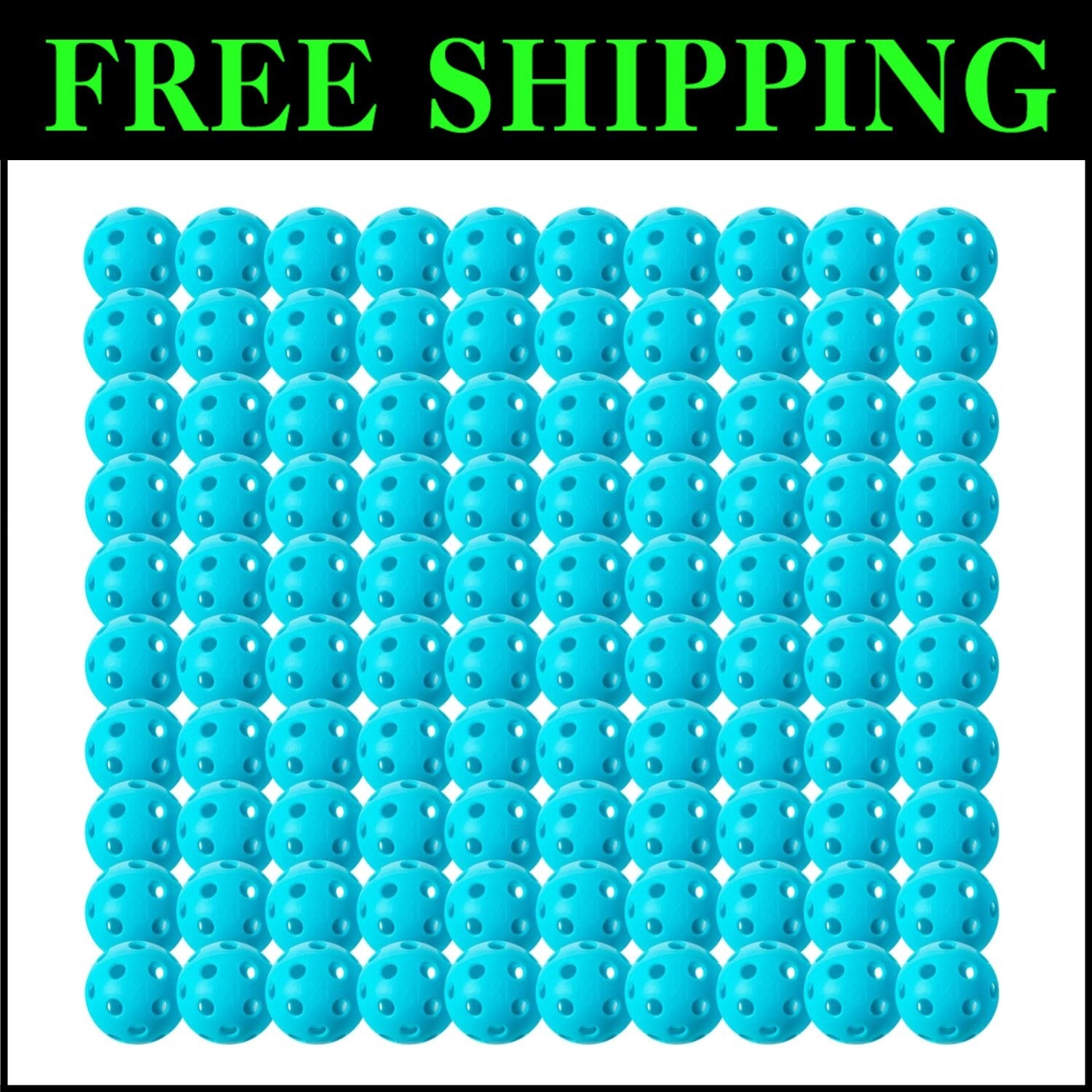 X-26 USAPA Approved Indoor Pickleballs - Durable EVA - 100 Pack for Tournaments