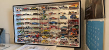 Load image into Gallery viewer, Premium Wall-Mounted 56 Compartment Toy Car Display Case - No Assembly Needed