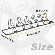 Load image into Gallery viewer, Sturdy Alloy Steel 6-Bike Stand with Optimized Holding Angle – Garage Solution