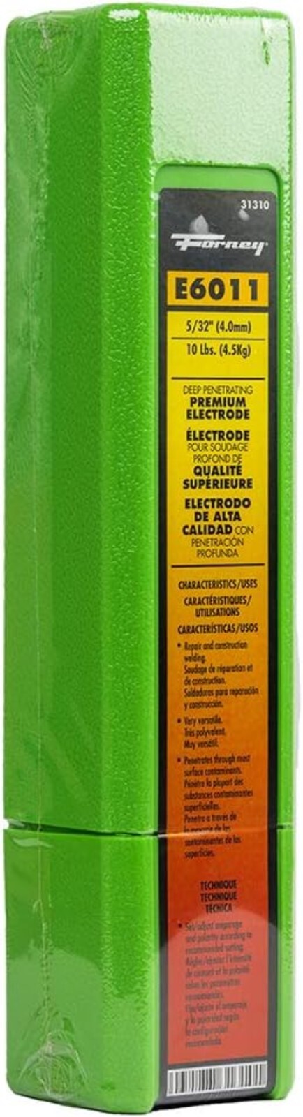 Advanced E6011 5/32" Welding Rod - 10 lb for Fast Deposition and Smooth Arcs