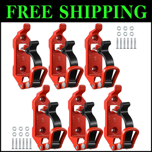 Durable 6-Piece Shovel Mounts for Trucks - Versatile Roof Rack Storage Solution