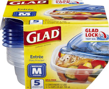 Load image into Gallery viewer, BPA-Free Modular Square Storage Containers - 30 Total: 25 Oz Each, Snap Closure