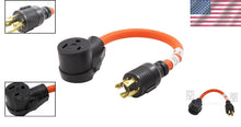 Load image into Gallery viewer, Compact NEMA L14-30P to 6-50 Welder Adapter: 30A Power for Professionals