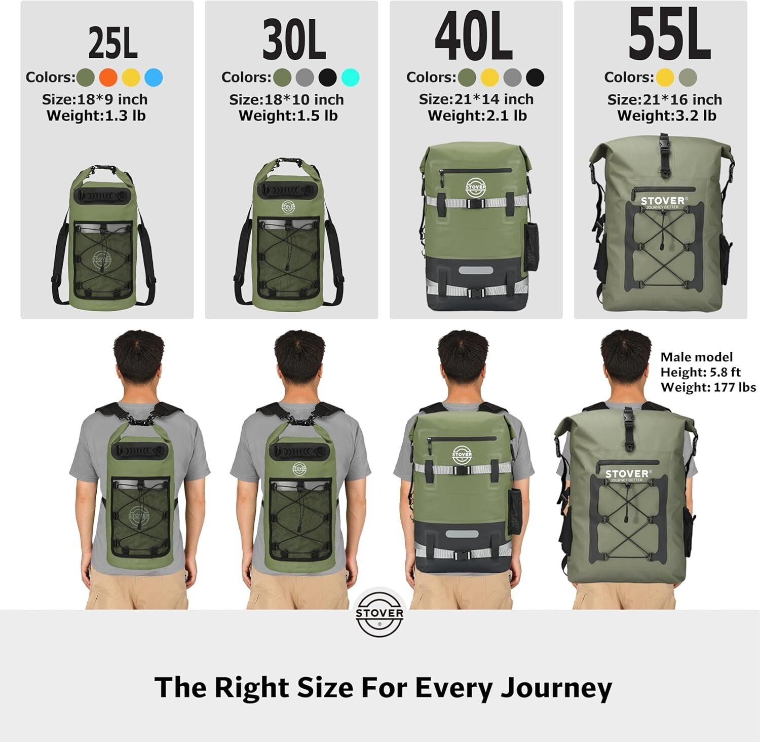 Ergonomic 40L Waterproof Backpack - Ultimate Floating Dry Bag for Adventurers