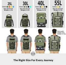 Load image into Gallery viewer, Ergonomic 40L Waterproof Backpack - Ultimate Floating Dry Bag for Adventurers