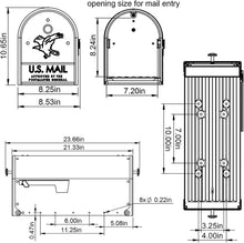 Load image into Gallery viewer, Durable Alloy Steel Mailbox with Dual Access - Ideal for High Volume Deliveries